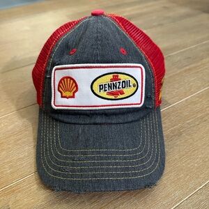 Joey Logan NASCAR Shell Pennzoil Sponsor Team Mesh Trucker Hat